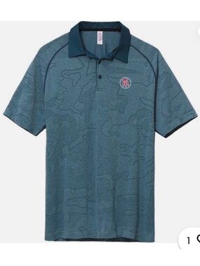 UNRL x Barstool Sports Polo Shirt Men’s Large Camo Performance Golf Shirt